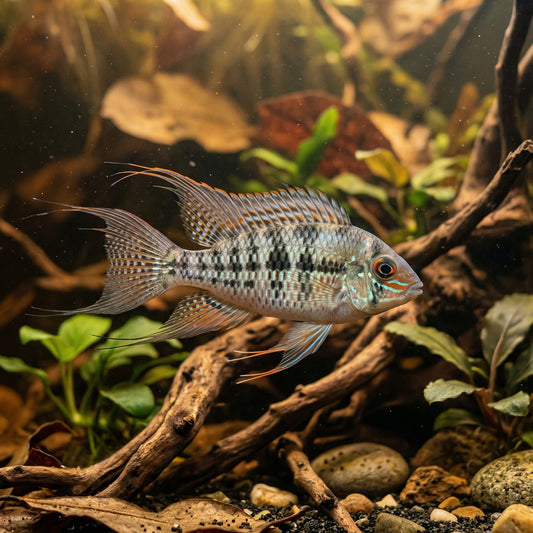 Checkerboard Cichlid (Dicrossus filamentosus)