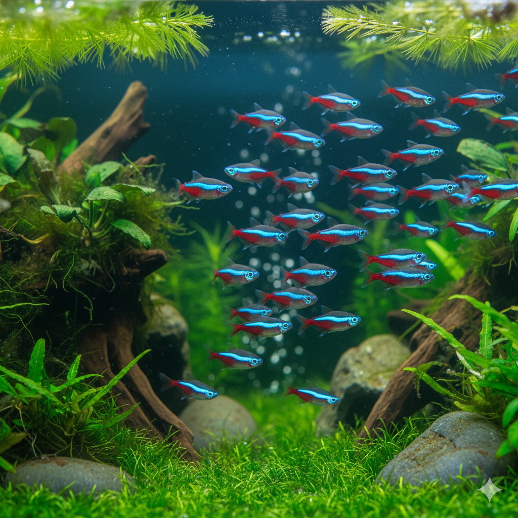 Vibrant Neon Tetra (Paracheirodon innesi)